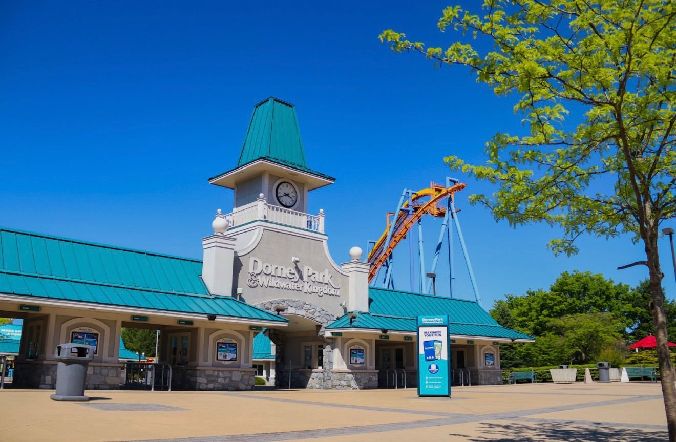 Theme park entrance
