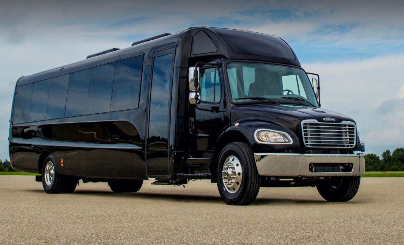 Black passenger shuttle
